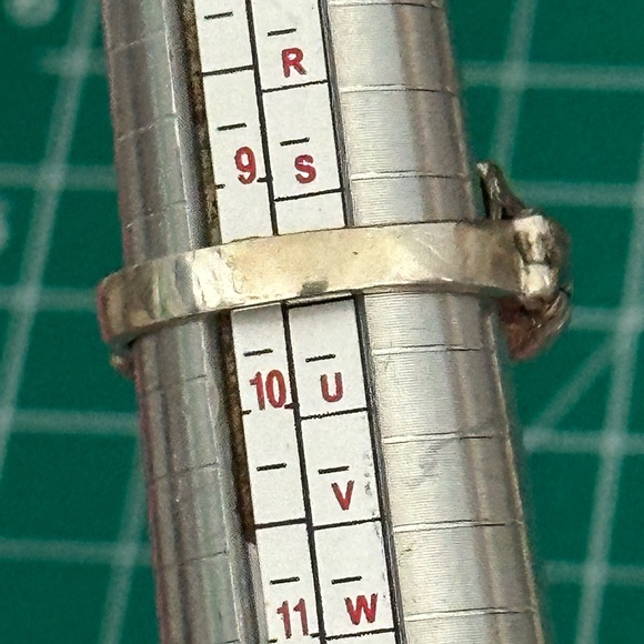 Triple skull unisex men's sterling silver ring - Picture 4 of 10